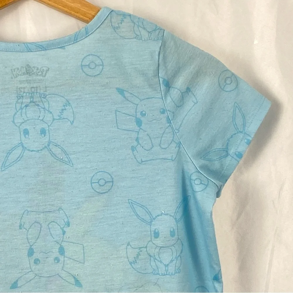 Kids Blue Pokémon 2 Piece Pajamas Size Large 10/12